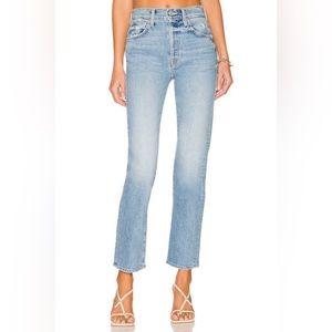 MOTHER High Wasted Hiker Hover Jeans in Slay It With Flowers wash